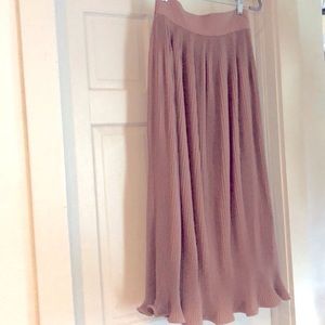 Vintage Lolita Lempicka Paris French Couture Pleated Tulip Skirt. 100% Wool.